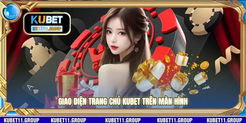 Giao diện trang chủ KUBET trên màn hình